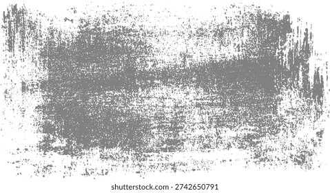 Grayscale distressed textured background with rough paint strokes and speckles white grunge