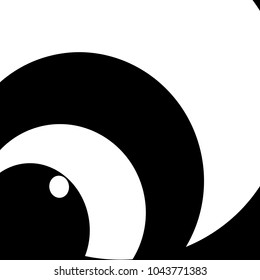 Grayscale element of random, chaotic circles, ovals