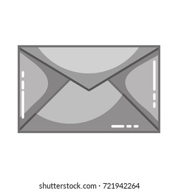 grayscale e-mail letter message style design