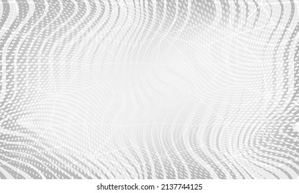 Grayscale Futuristic Modern Effect Background. Gray Color Graphic Template Design. White Cover Halftone Illustration Wallpaper. Black Vintage Texture Shape Background.
