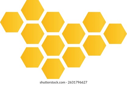 Patrón geométrico de nido de abeja en escala de grises con baldosas poligonales: Arte vectorial futurista para diseños y Diseños de pared

