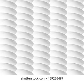 Grayscale geometric pattern with overlapping ellipses, ovals. Seamlessly repeatable monochrome background.