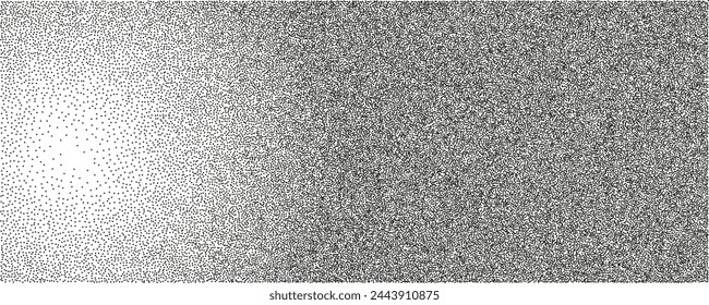 A grayscale horizontal background.  Gradient vector with a grainy texture.Vector illustration.  
