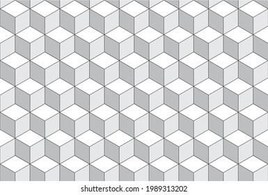 grayscale image of tiled square blocks, cubes stacking vector