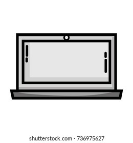 grayscale laptop screen electronic technology