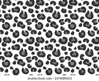 grayscale leopard print/seamless pattern for textile/fabric/background/wallpaper/giftpaper and other