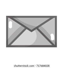 grayscale letter card with text message style
