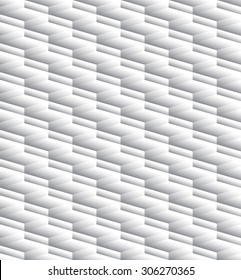 Grayscale, monochrome seamless pattern, background with 3d cubes