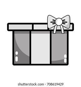 grayscale nice present gift to merry christmas celebration