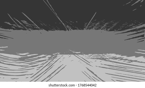 fondo noir de escala de grises, ilustración vectorial de dibujos animados