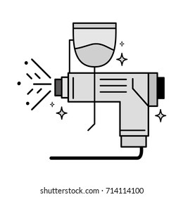 grayscale pistol oil injector element to car service