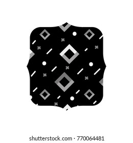 grayscale quadrate with graphic geometric style background