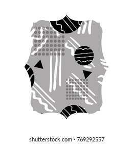 grayscale rectangle with graphic figure style background
