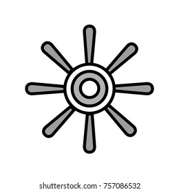 grayscale rudder ship nautical object design
