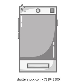 grayscale smartphone electronic technology to call and talk
