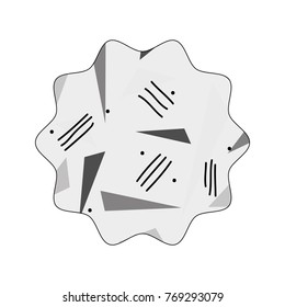 grayscale star with style geometric figure background