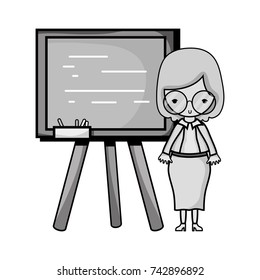 grayscale teacher teaching class lesson in the backcoard