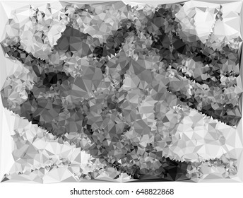 Grayscale triangular background can be used as an alpha channel for video and design projects. Vector clip art.