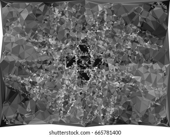 Grayscale triangular background can be used as an alpha channel for video and design projects. Vector clip art.