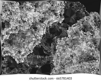 Grayscale triangular background can be used as an alpha channel for video and design projects. Vector clip art.