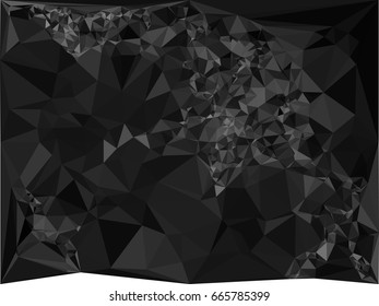 Grayscale triangular background can be used as an alpha channel for video and design projects. Vector clip art.