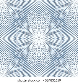 Grayscale vector ornamental pattern, seamless art background decorated with white lines, best for graphic and web design. Geometric ornate decoration.