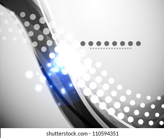 Grayscale wave background