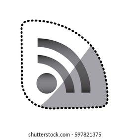 grayscale wife red icon, vector illustraction design image