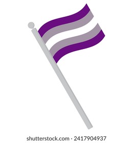 Graysexuelle Pride Flag in Form. Internationale Graysexuelle Pride Flag in Form.