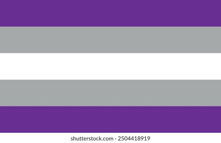 Graysexual Pride Flag, vector design