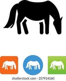 Grazing horse icon