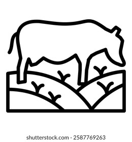 Grazing Icon Element For Design