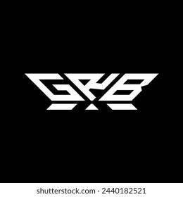 GRB letter logo vector design, GRB simple and modern logo. GRB luxurious alphabet design  