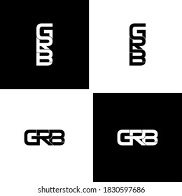 grb letter original monogram logo design