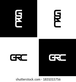 grc letter original monogram logo design