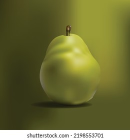 grean background  on grean pear