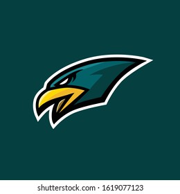 grean eagle head logo sport 