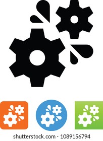 Grease Gear Icon
