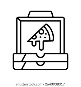 Grease resistant packaging black line icon for digital and print projects. PFAS product. Minimal clean icons for apps and websites. Modern simple icons for UI UX and branding