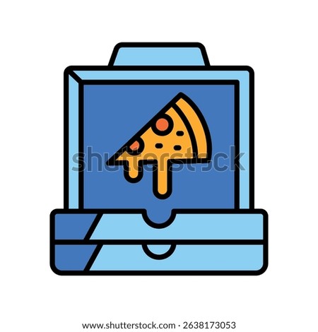Grease resistant packaging color line icon for digital and print projects. PFAS product. Minimal clean icons for apps and websites. Modern simple icons for UI UX and branding
