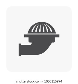 Grease Trap Icon On White.