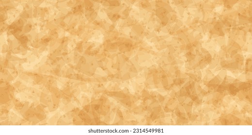 Greaseproof brown paper with grunge texture seamless pattern. Food baking parchment or wrapping package. Top view of nonstick natural wax papyrus. Vector illustration. Grainy bake sheet mockup