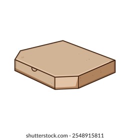 greaseproof pizza box cartoon. biodegradable disposable, custom venting, foldable stackable greaseproof pizza box sign. isolated symbol vector illustration