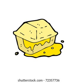 greasy takeout box cartoon