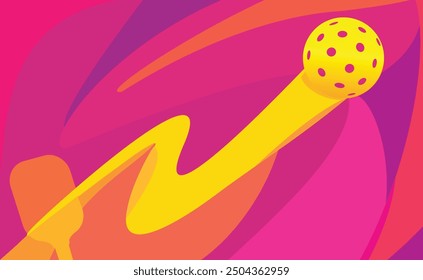 Gran diseño de fondo de pickleball de arte abstracto para cualquier medio