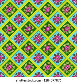 Great abstract background multicolored geometric pattern seamless.
