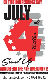 Great America Four July T-shirt Design