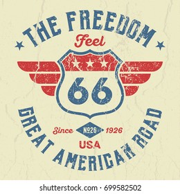 The Great American Road - Tee Design For Print