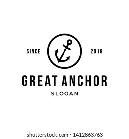 Great Anchor Logo Design Template