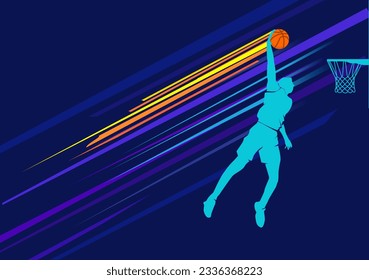 Great attractive basketball background design for any media	